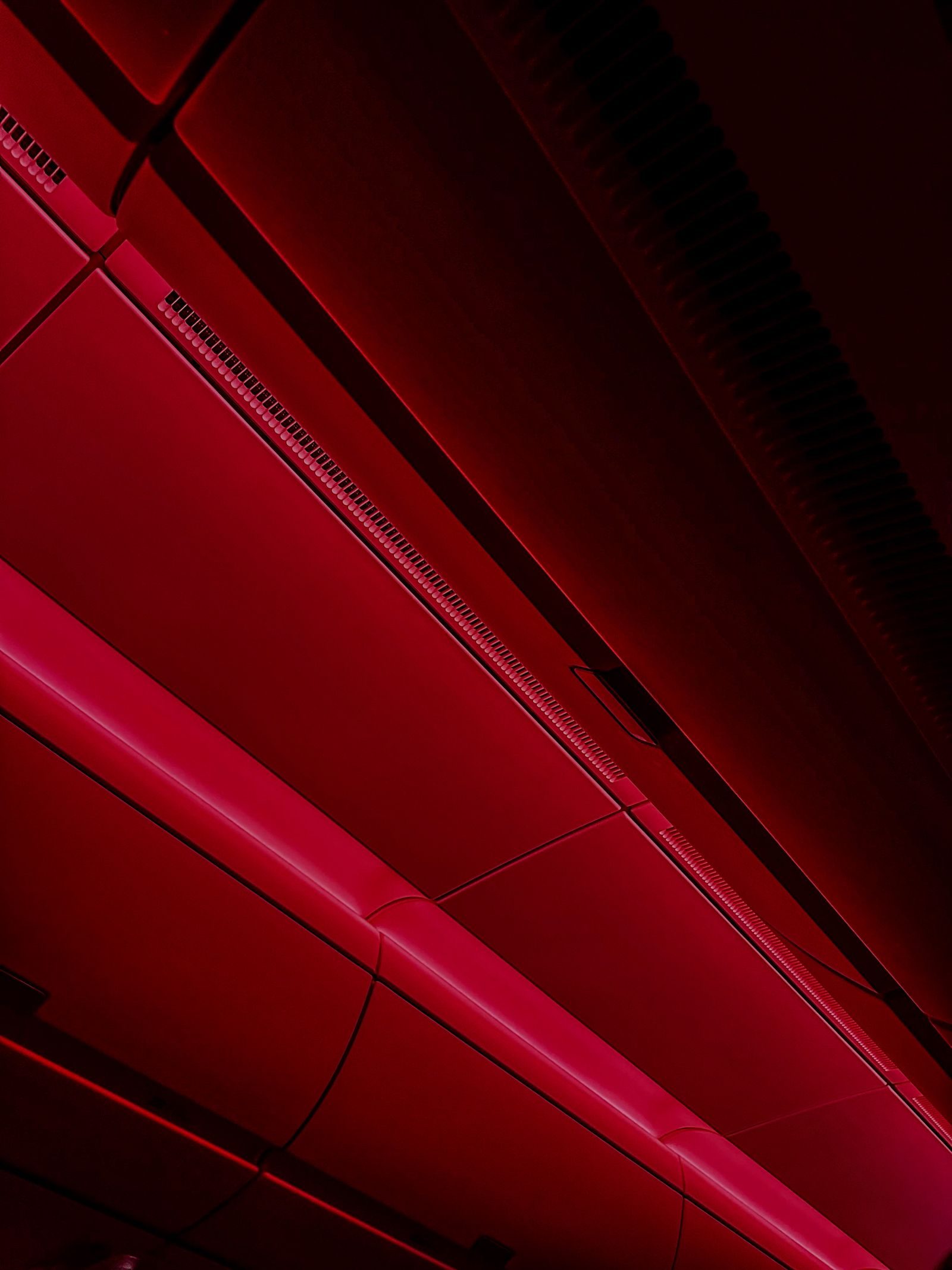 Open tanning bed canopy raised on its gas springs